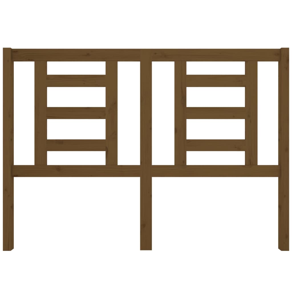 Bed Headboard Honey Brown 141x4x100 cm Solid Wood Pine