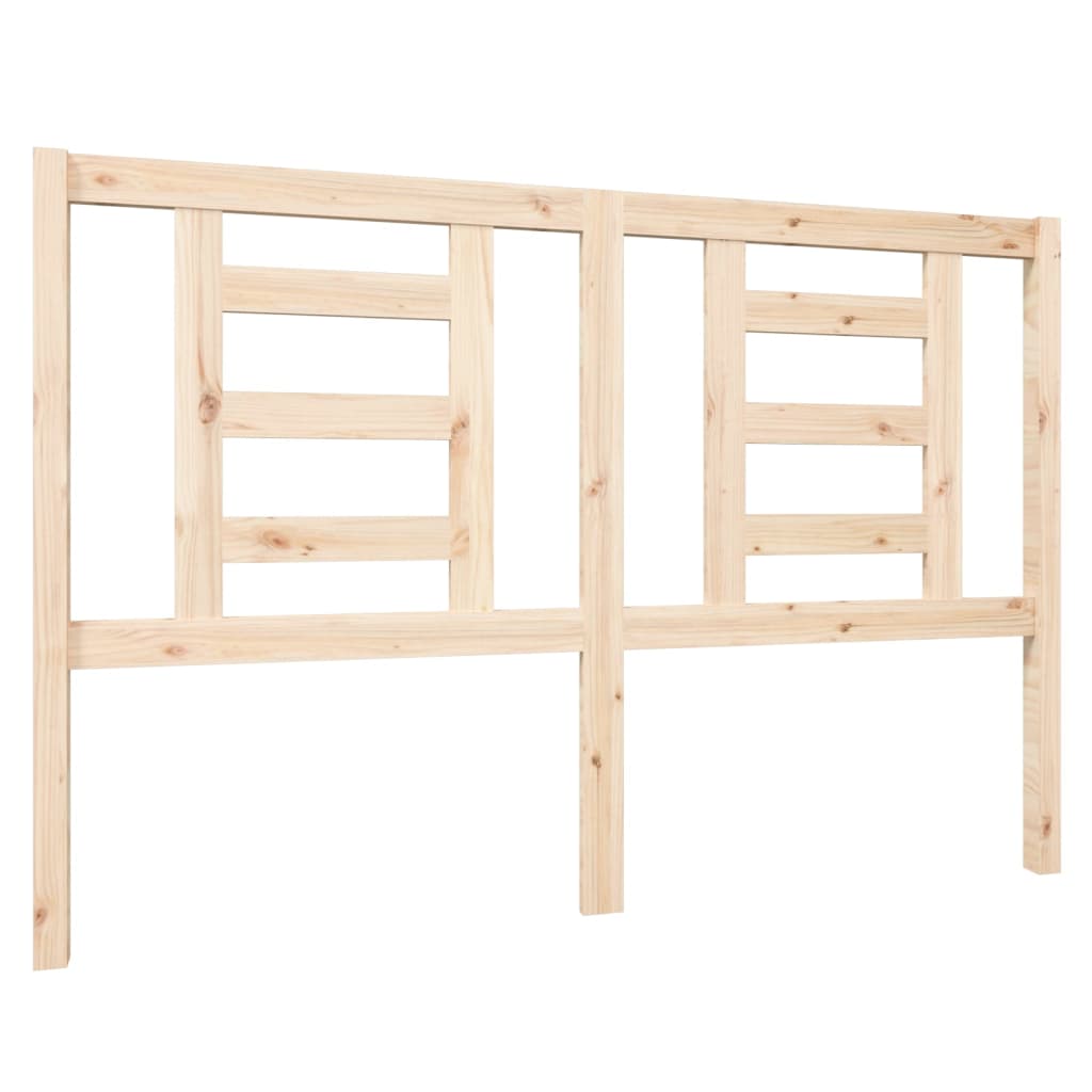 Bed Headboard 146x4x100 cm Solid Wood Pine