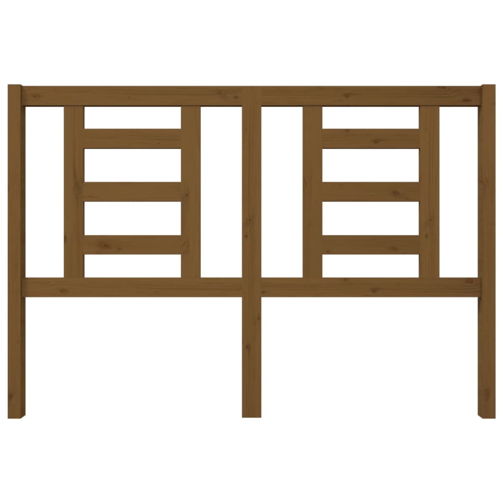 Bed Headboard Honey Brown 146x4x100 cm Solid Wood Pine