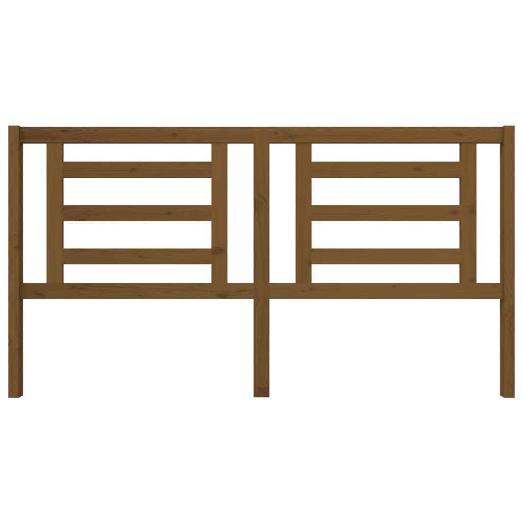 Bed Headboard Honey Brown 186x4x100 cm Solid Pine Wood
