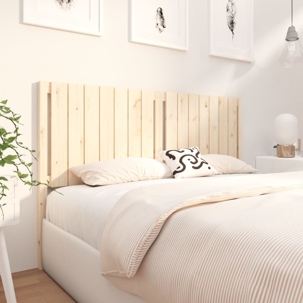 Bed Headboard 165.5x4x100 cm Solid Wood Pine