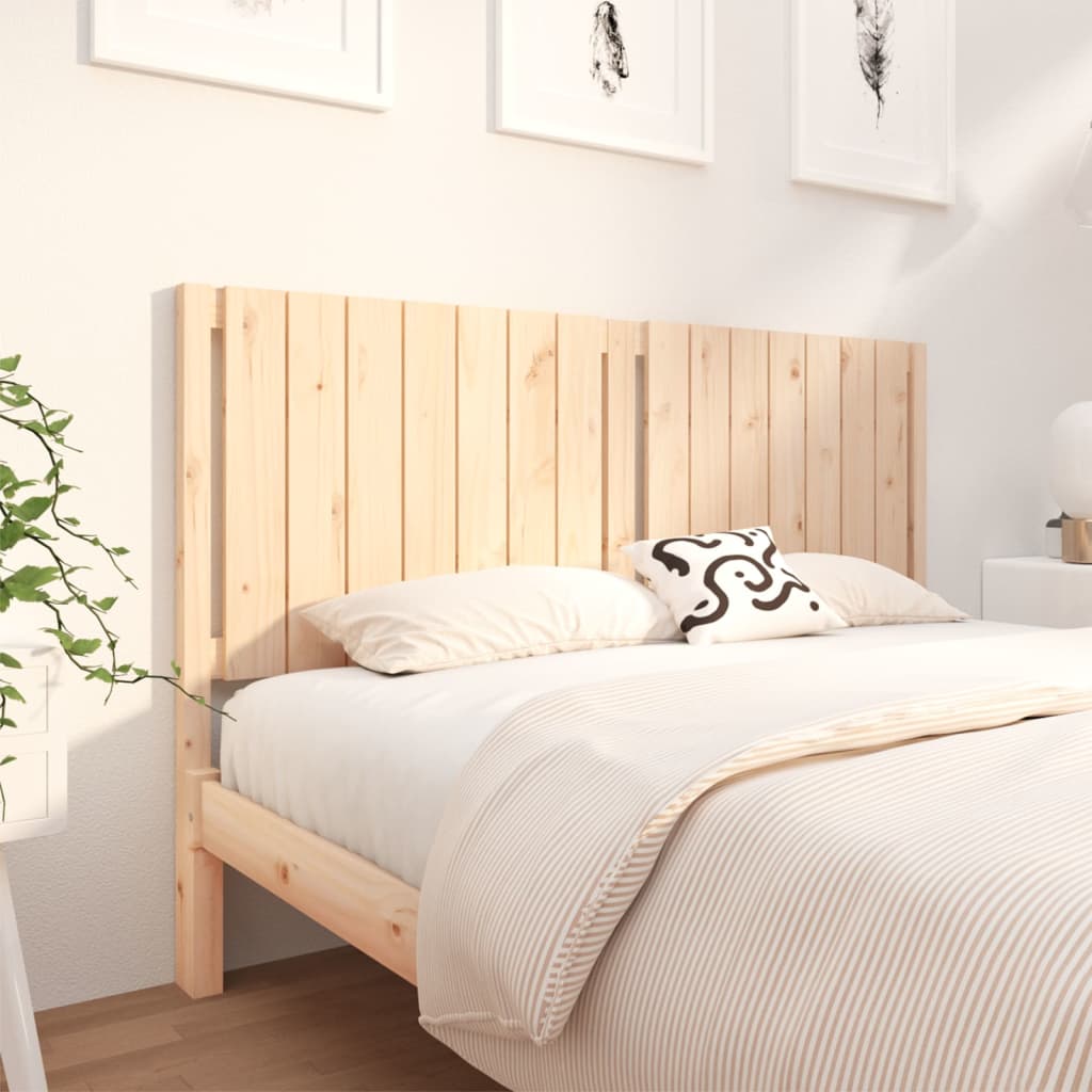 Bed Headboard 165.5x4x100 cm Solid Wood Pine