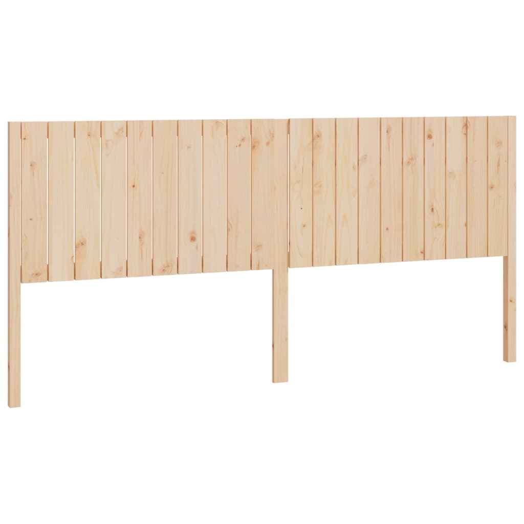 Bed Headboard 205.5x4x100 cm Solid Wood Pine
