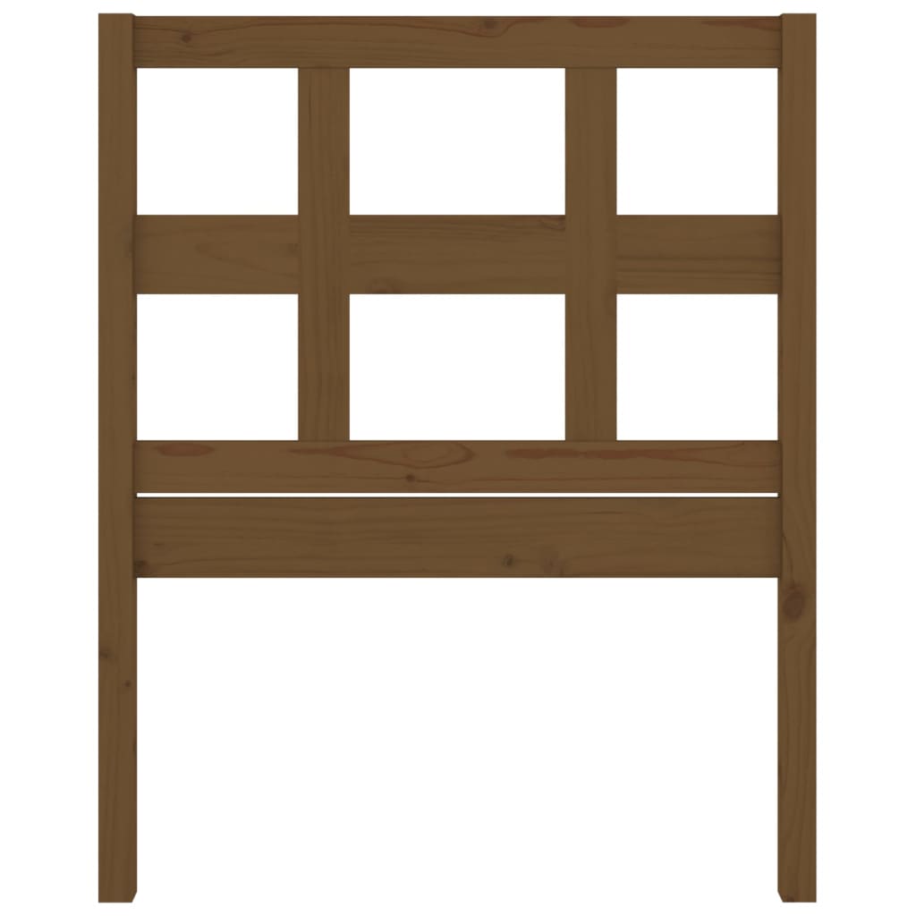 Bed Headboard Honey Brown 105.5x4x100 cm Solid Wood Pine