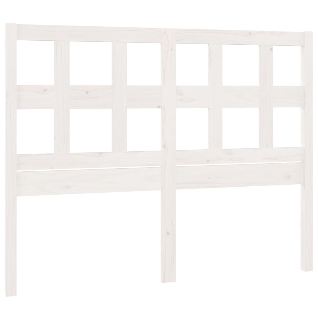 Bed Headboard White 165.5x4x100 cm Solid Wood Pine