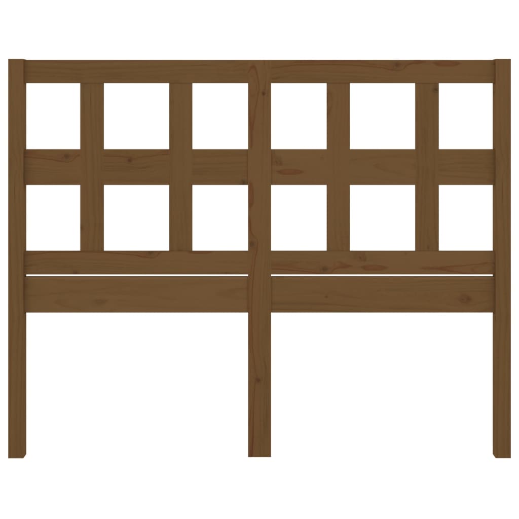 Bed Headboard Honey Brown 185.5x4x100 cm Solid Wood Pine