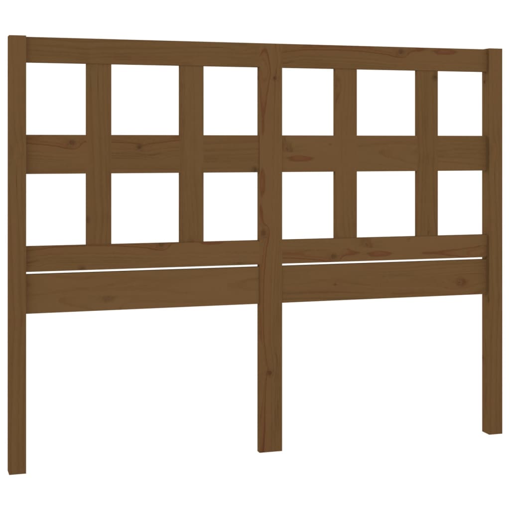 Bed Headboard Honey Brown 205.5x4x100 cm Solid Wood Pine