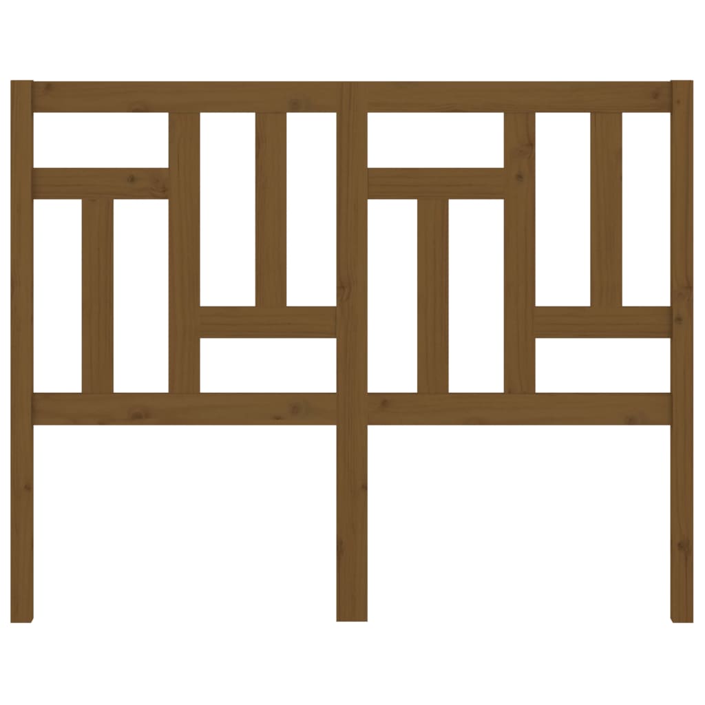 Bed Headboard Honey Brown 125.5x4x100 cm Solid Wood Pine