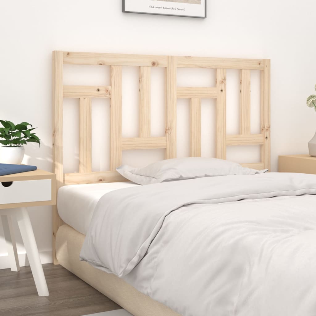Bed Headboard 205.5x4x100 cm Solid Wood Pine