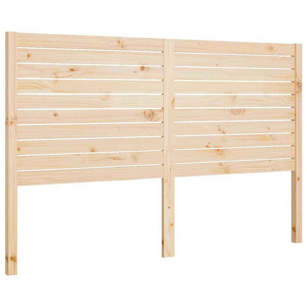 Bed Headboard 126x4x100 cm Solid Wood Pine