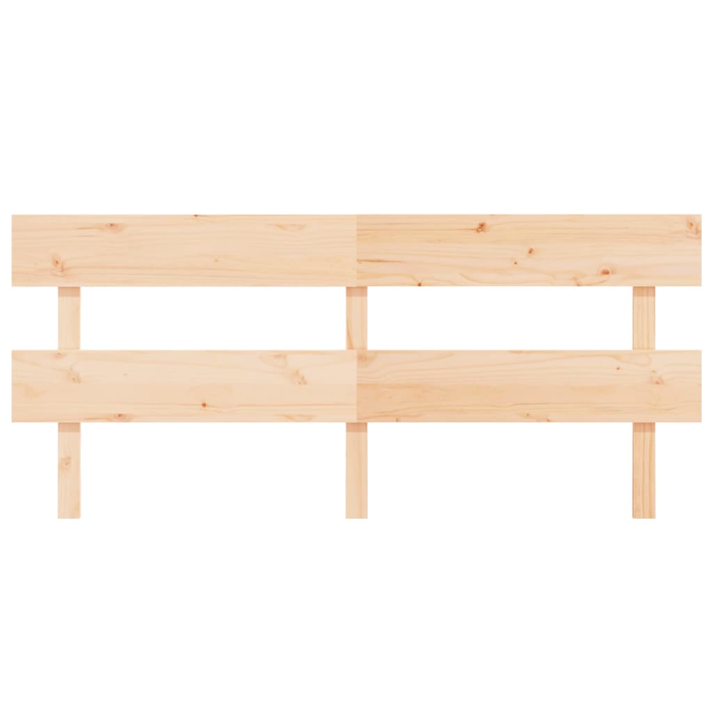 Bed Headboard 204x3x81 cm Solid Wood Pine