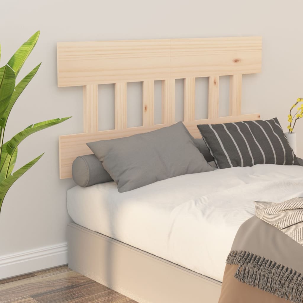 Bed Headboard 143.5x3x81 cm Solid Wood Pine