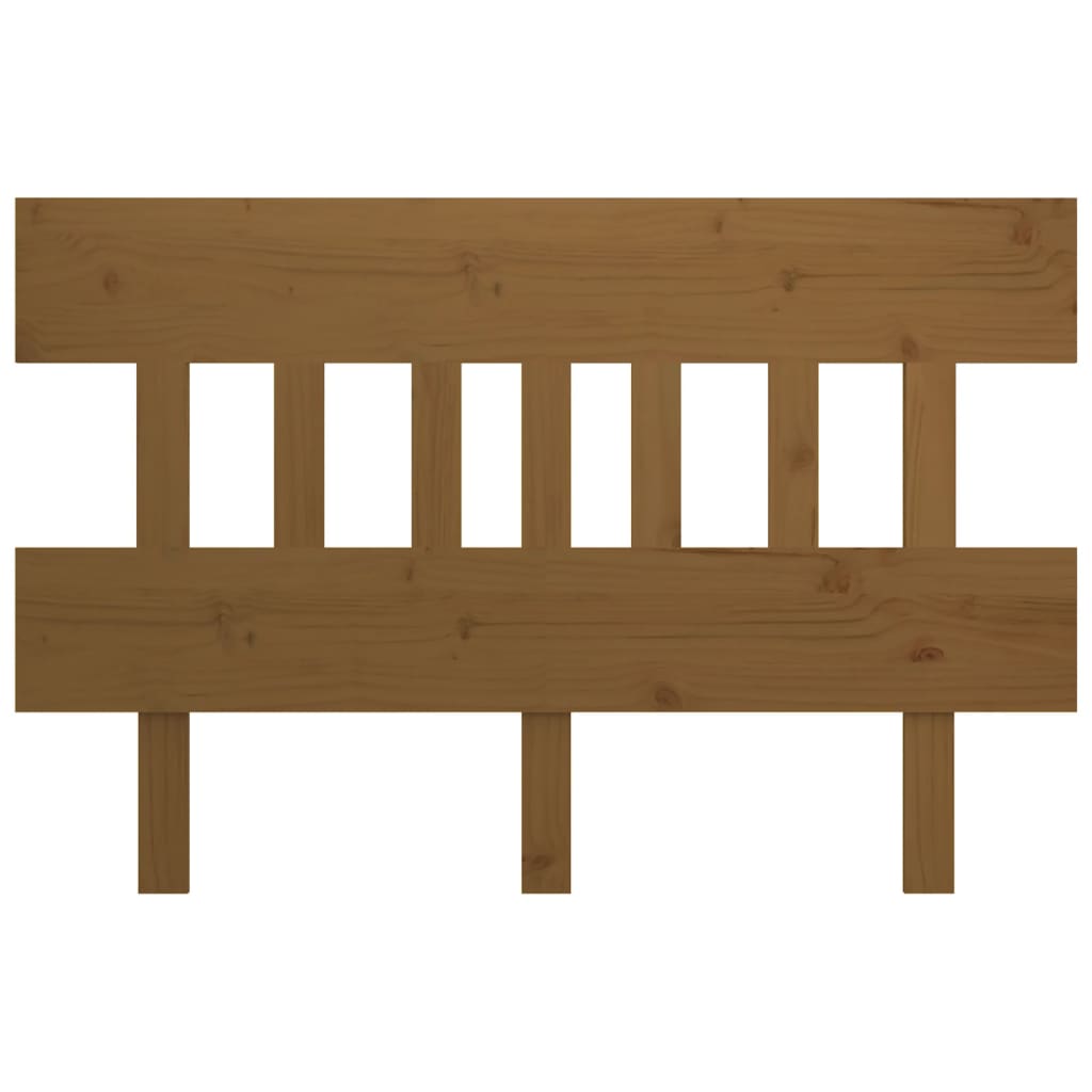 Bed Headboard Honey Brown 183.5x3x81 cm Solid Wood Pine