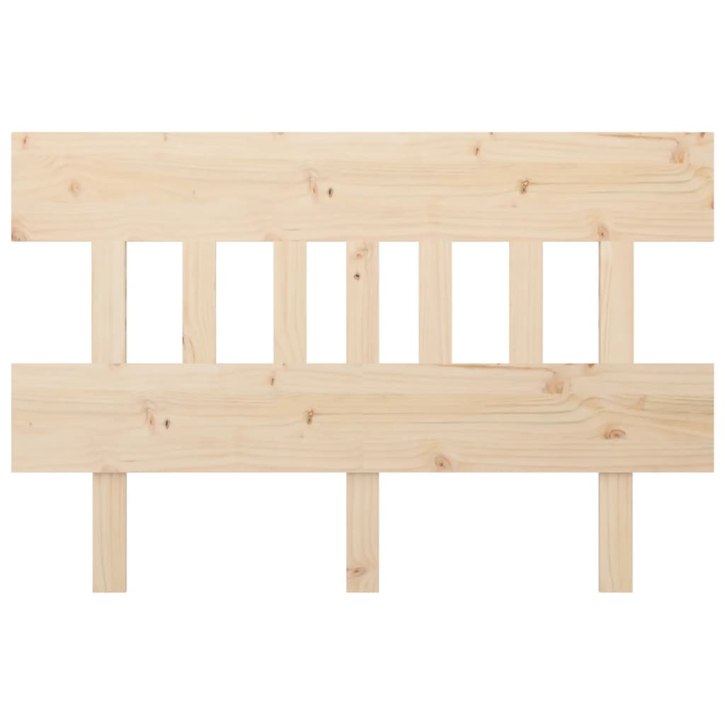 Bed Headboard 203.5x3x81 cm Solid Wood Pine