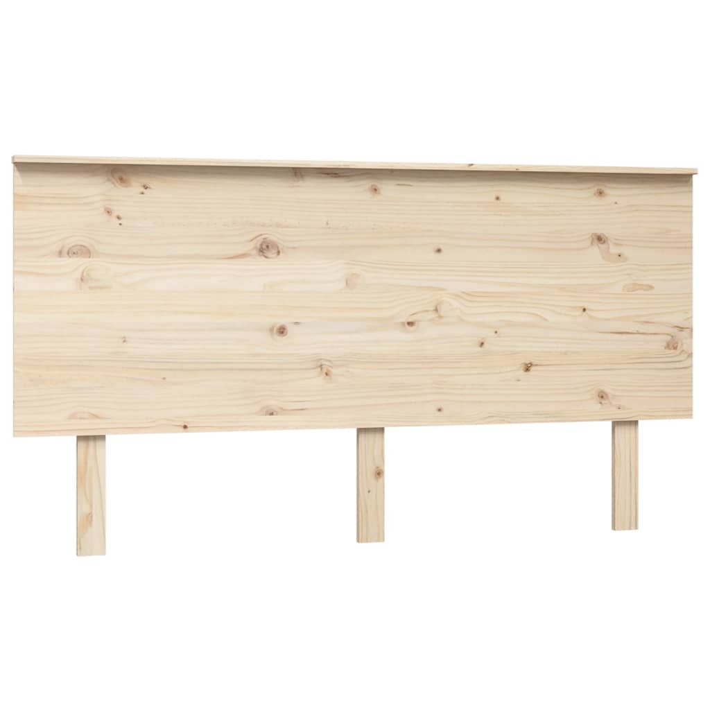 Bed Headboard 154x6x82.5 cm Solid Wood Pine