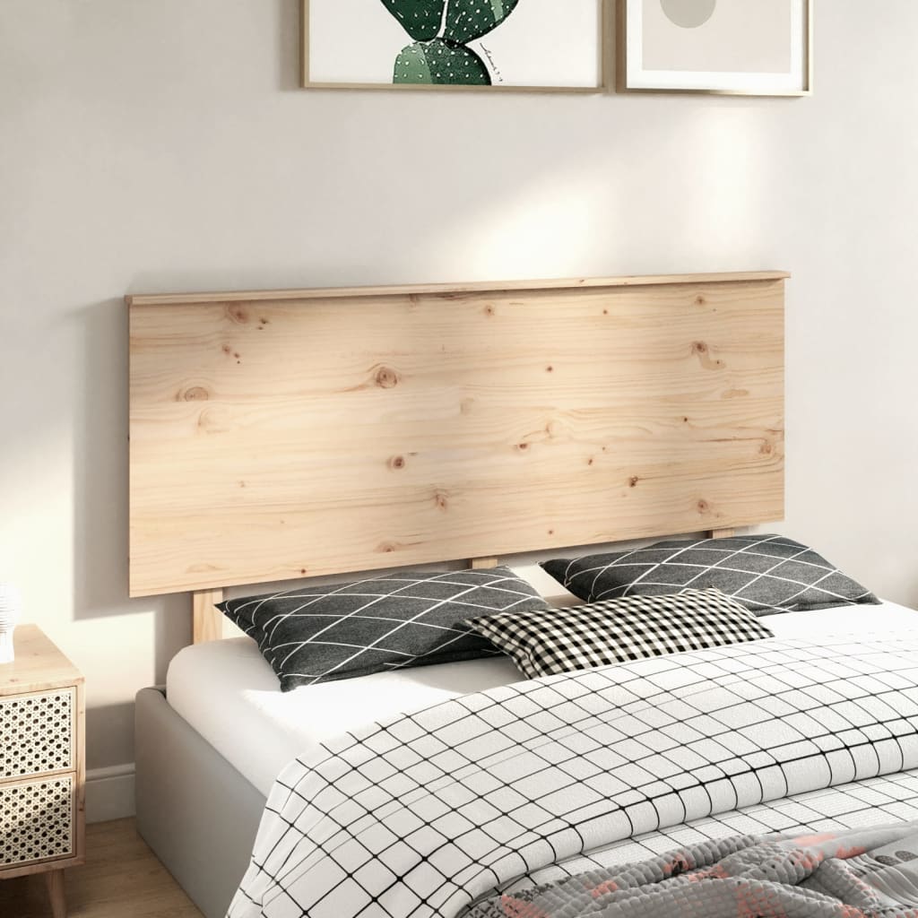 Bed Headboard 154x6x82.5 cm Solid Wood Pine