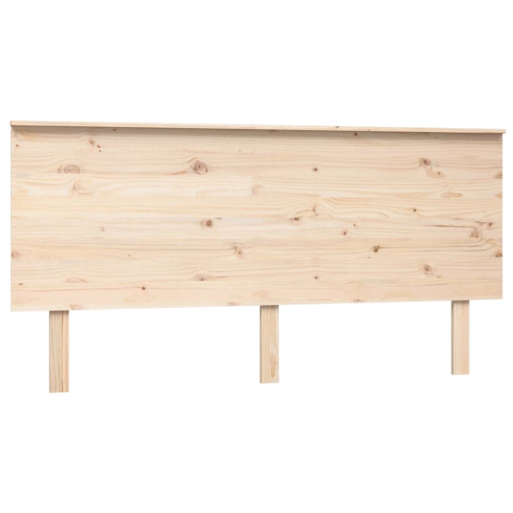 Bed Headboard 164x6x82.5 cm Solid Wood Pine