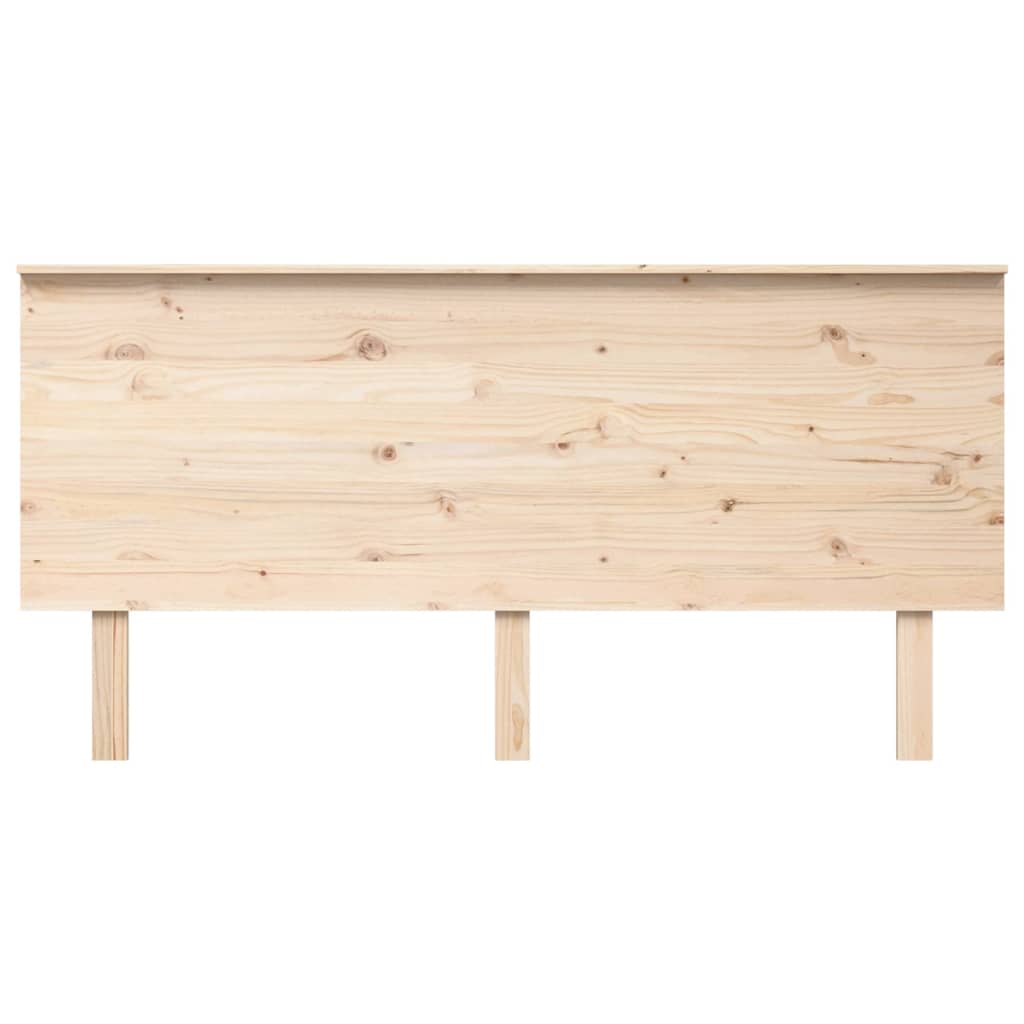Bed Headboard 164x6x82.5 cm Solid Wood Pine