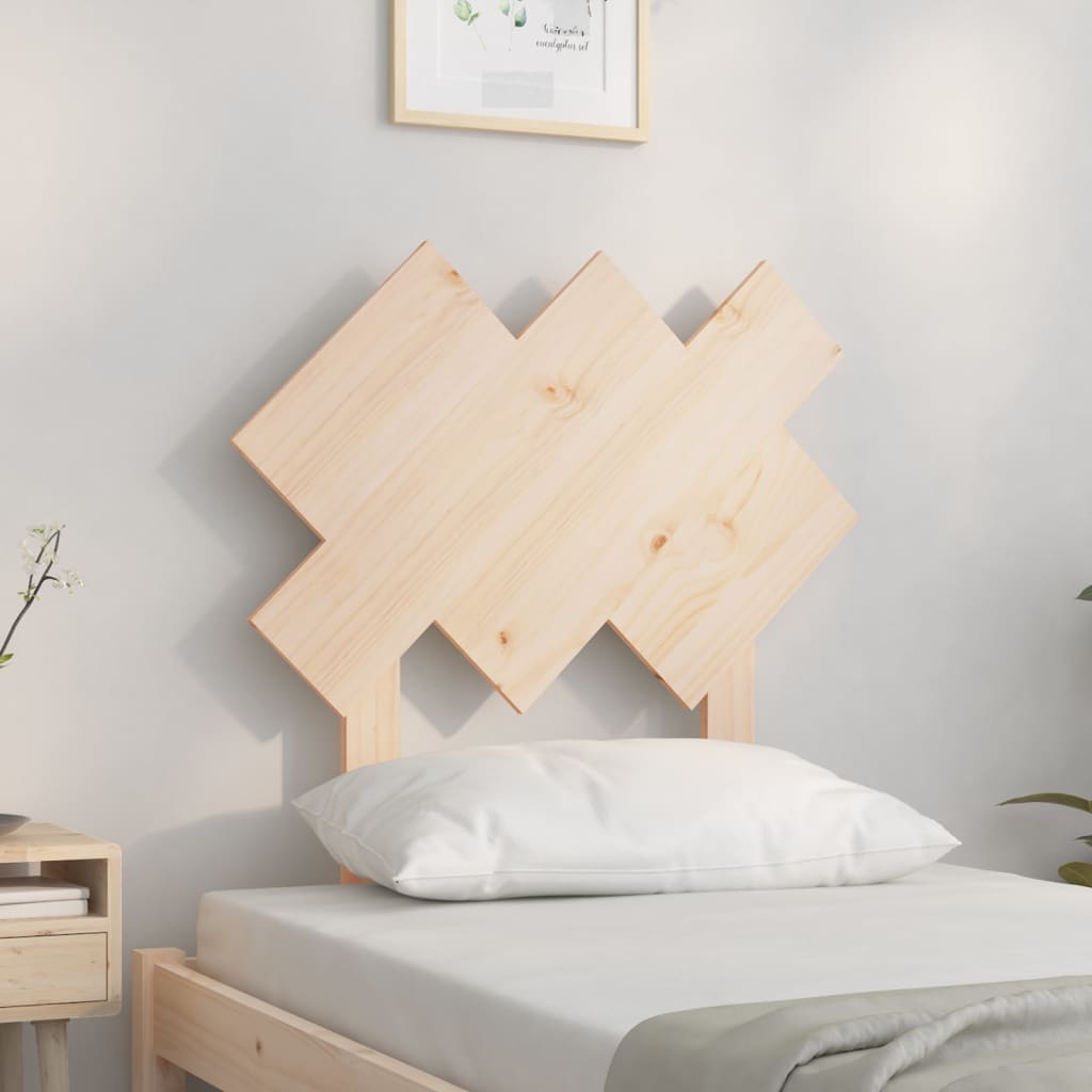 Bed Headboard 72.5x3x81 cm Solid Wood Pine