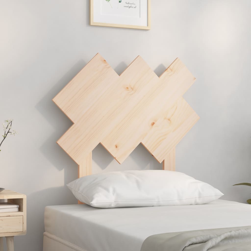 Bed Headboard 72.5x3x81 cm Solid Wood Pine