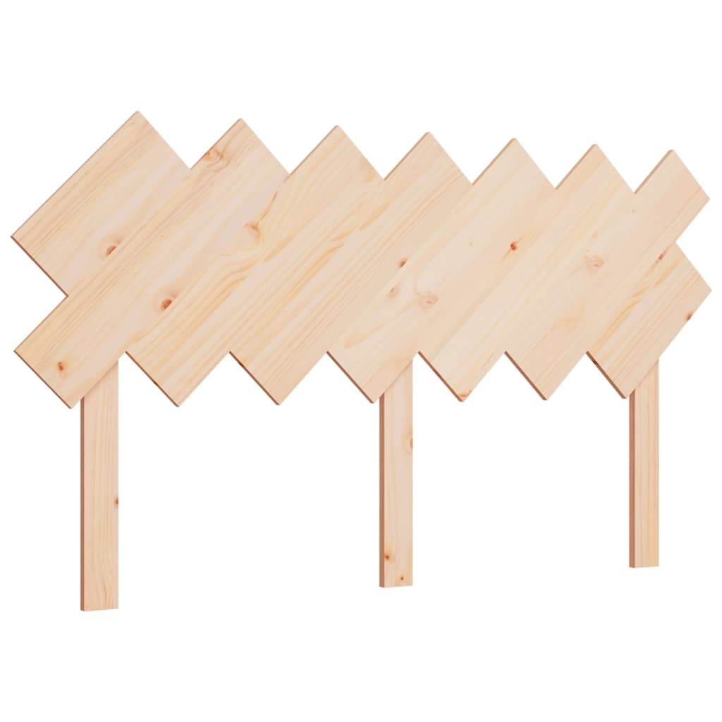 Bed Headboard 141x3x80.5 cm Solid Wood Pine