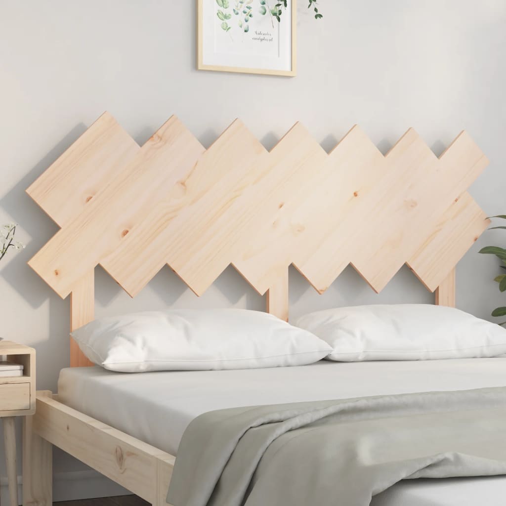 Bed Headboard 141x3x80.5 cm Solid Wood Pine