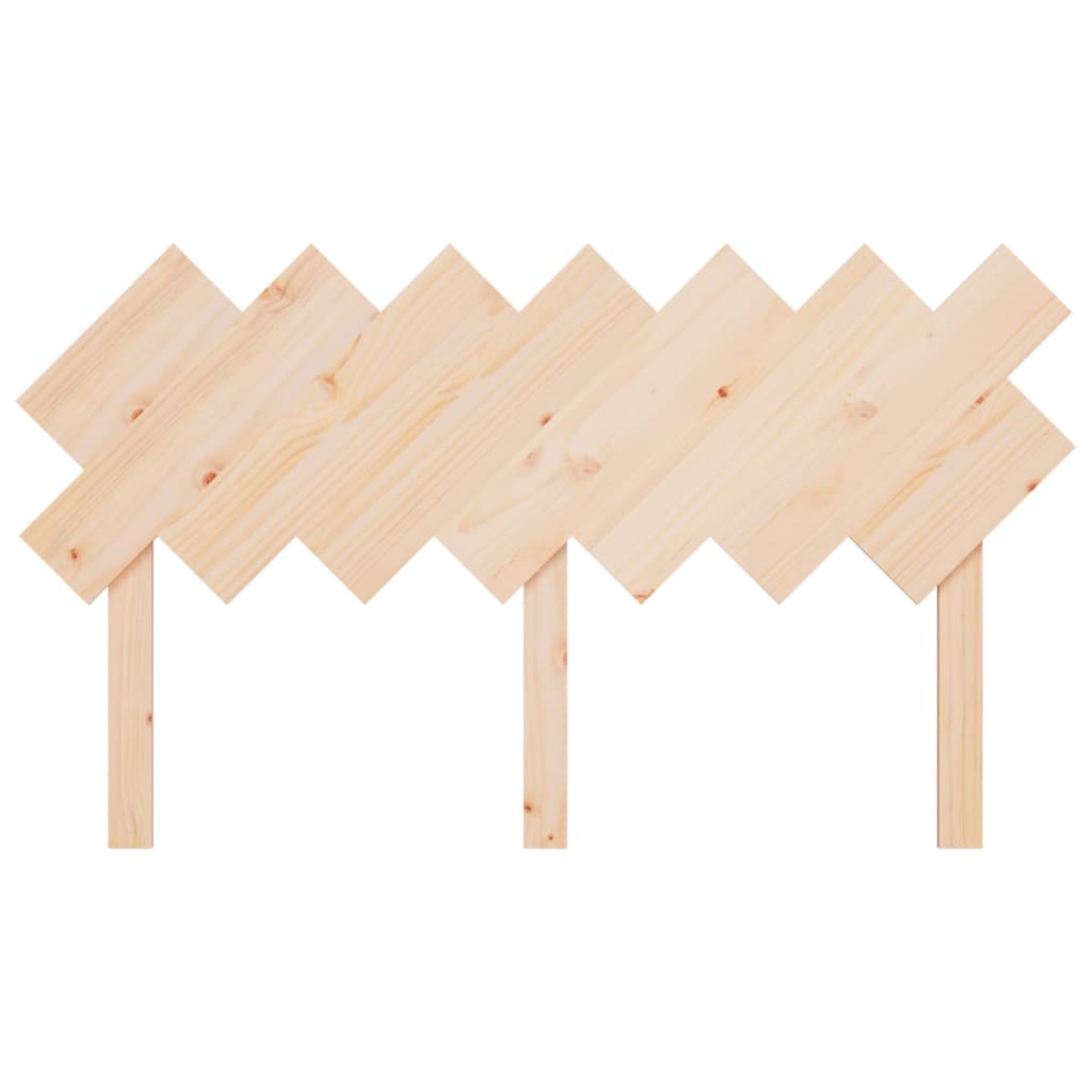 Bed Headboard 141x3x80.5 cm Solid Wood Pine