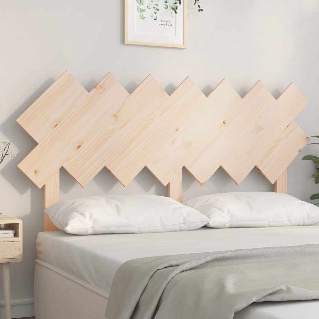 Bed Headboard 141x3x80.5 cm Solid Wood Pine