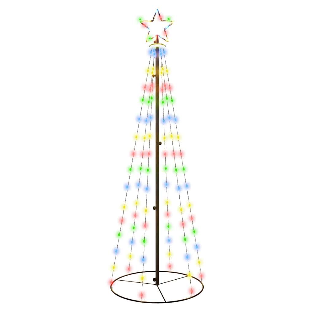 Christmas Cone Tree Colourful 108 LEDs 70x180 cm