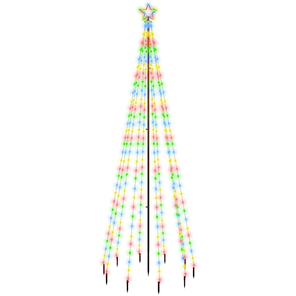 Christmas Tree with Spike Colourful 310 LEDs 300 cm