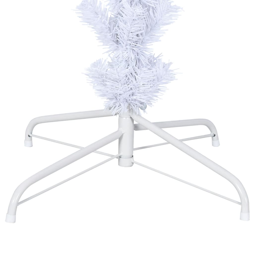 Upside-down Artificial Christmas Tree with Stand White 240 cm