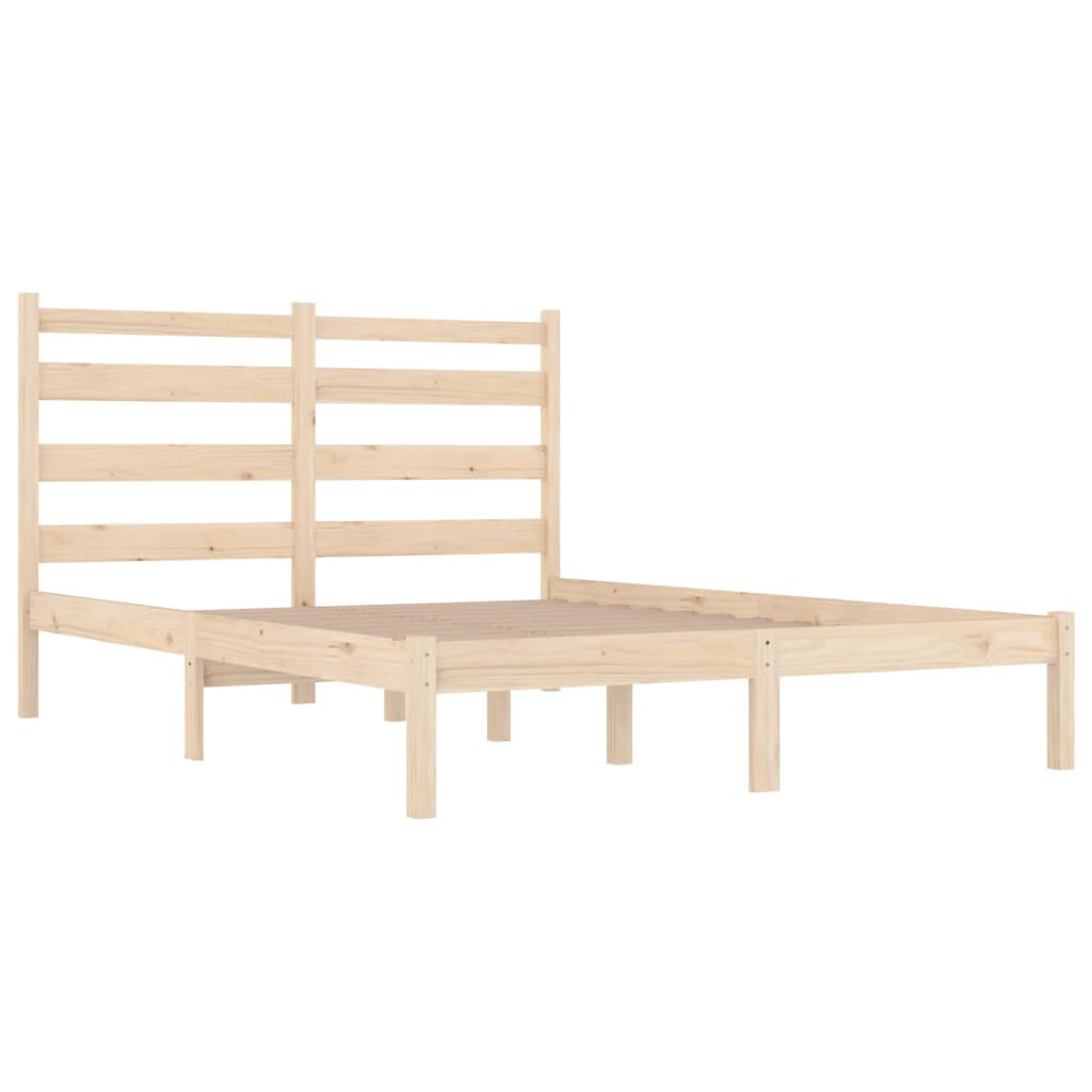 3103643 vidaXL Bed Frame without Mattress Solid Wood 120x200 cm (810012+818410)