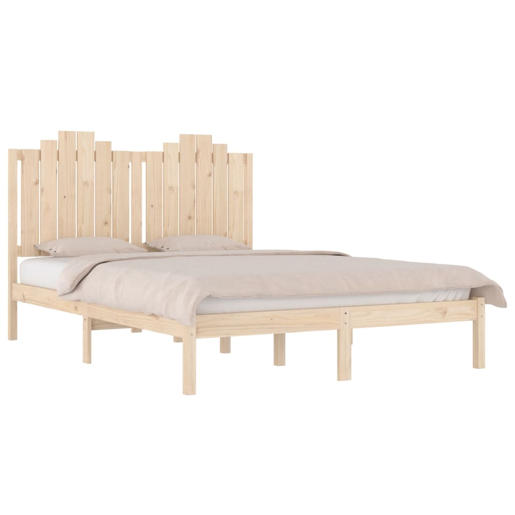 Bed Frame without Mattress Solid Wood Super King