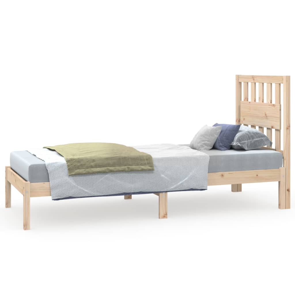 Bed Frame without Mattress Solid Wood Small Single