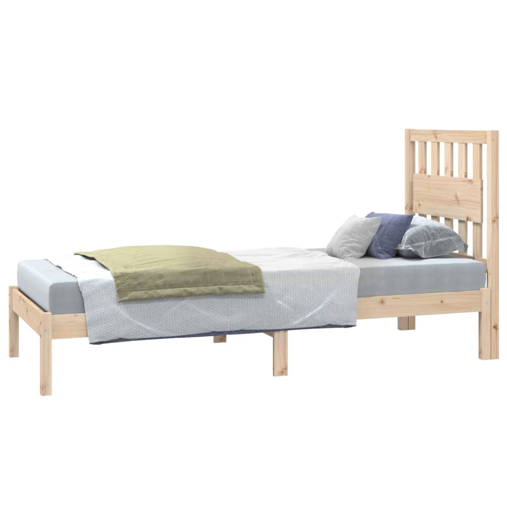 Bed Frame without Mattress Solid Wood Small Single