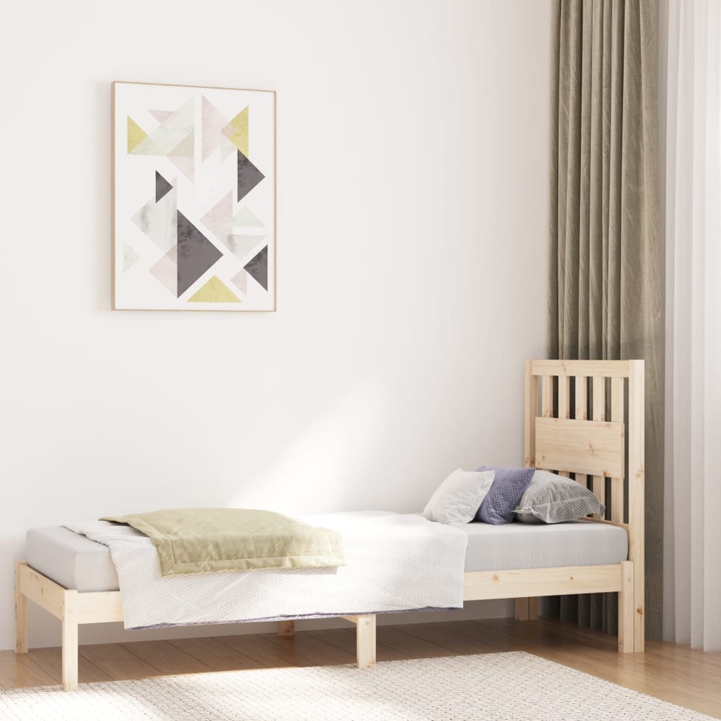 Bed Frame without Mattress Solid Wood Small Single