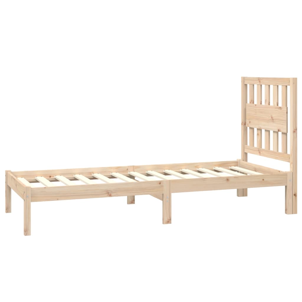 Bed Frame without Mattress Solid Wood Small Single