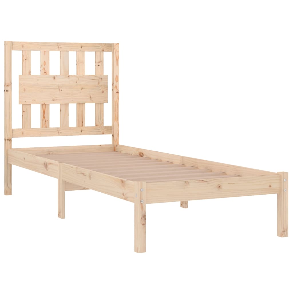 Bed Frame without Mattress Solid Wood Single