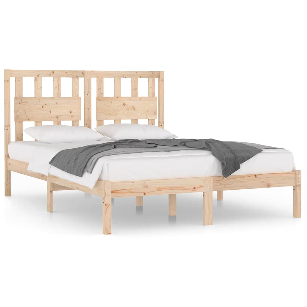 Bed Frame without Mattress Solid Wood Small Double