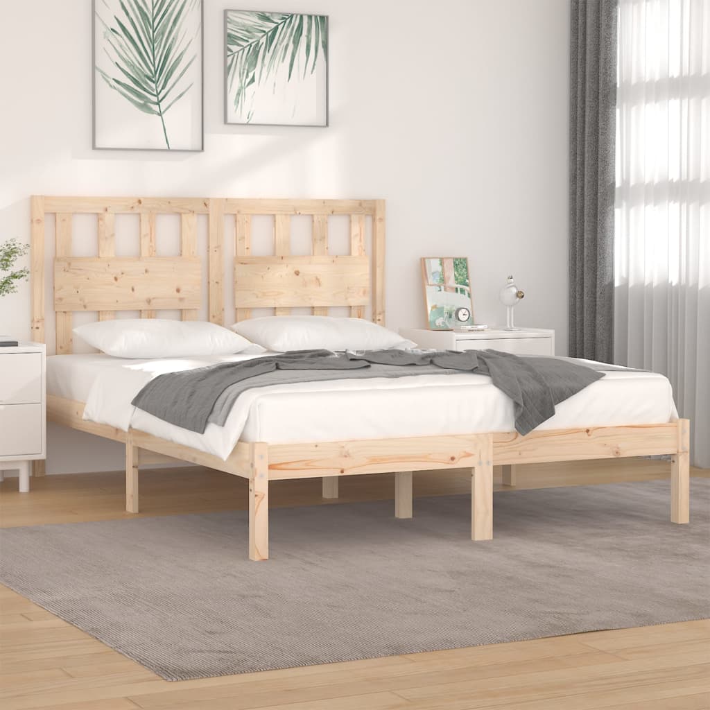 Bed Frame without Mattress Solid Wood Small Double