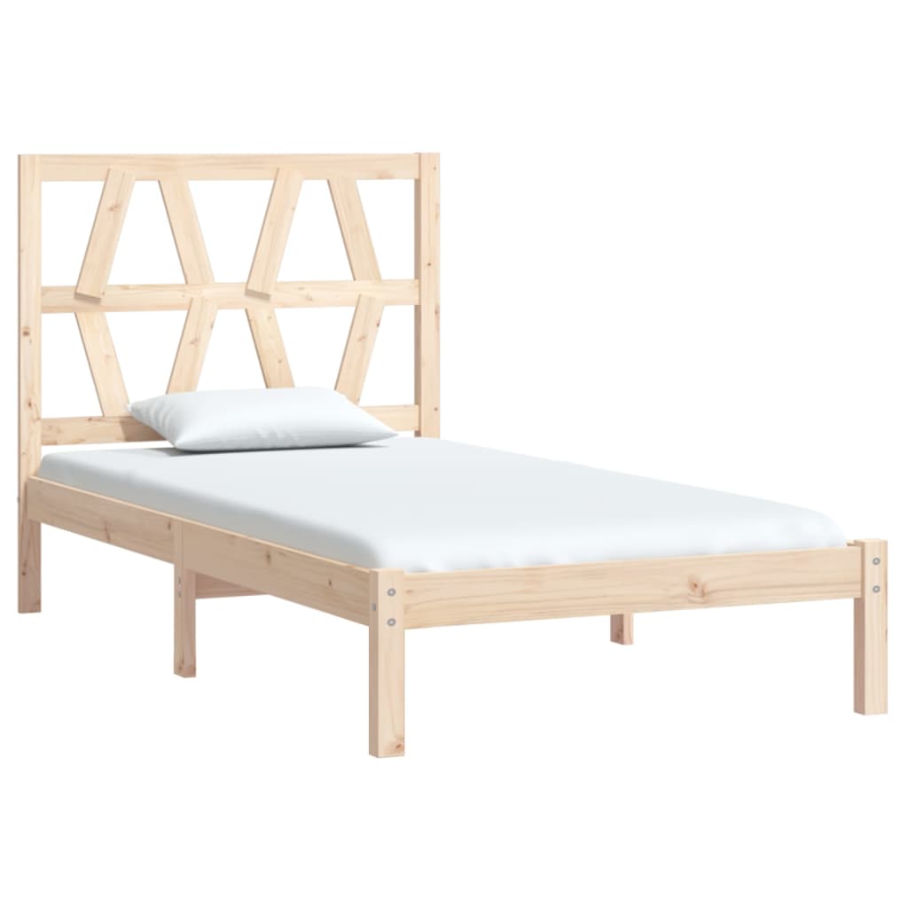 Bed Frame without Mattress Solid Wood Small Single