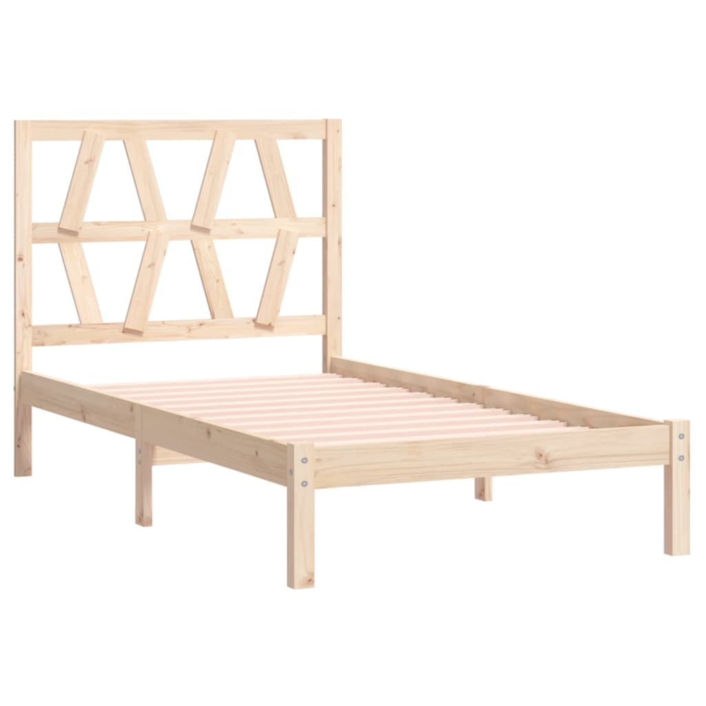 Bed Frame without Mattress Solid Wood Small Single