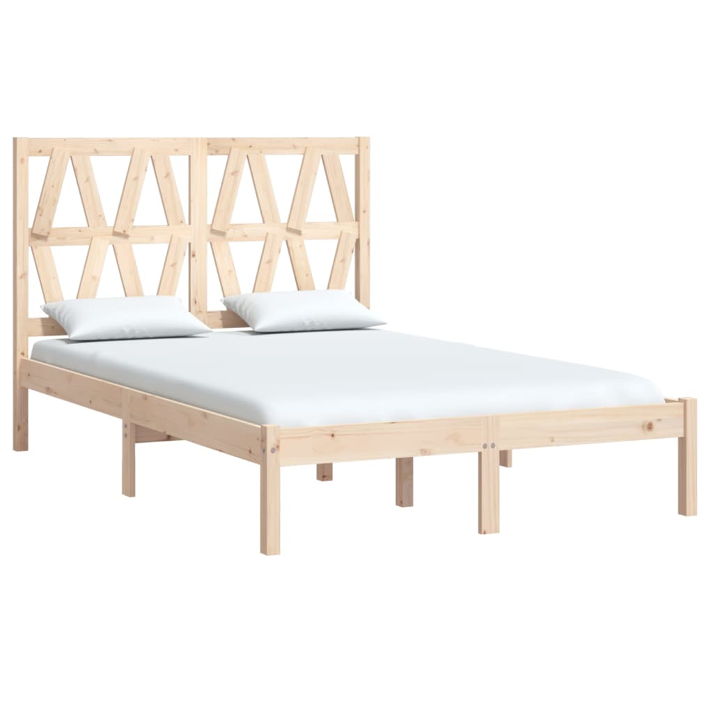 Bed Frame without Mattress Solid Wood Small Double