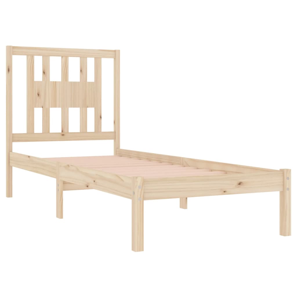 Bed Frame without Mattress Solid Wood Single