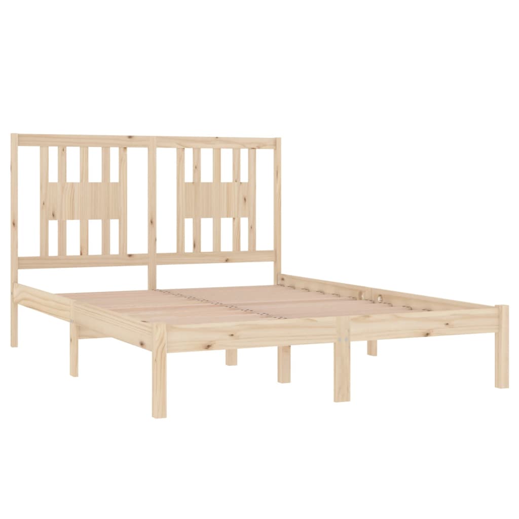 Bed Frame without Mattress Solid Wood Small Double