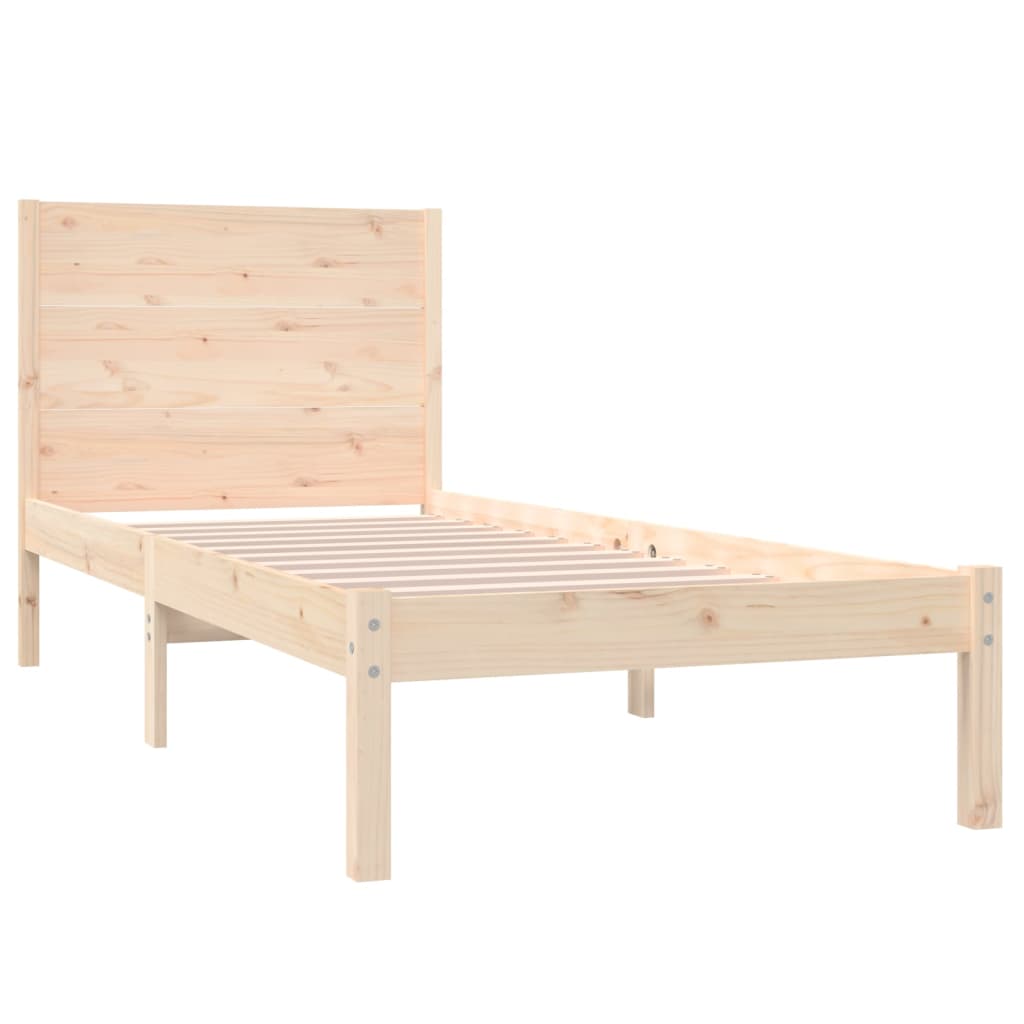 Bed Frame without Mattress 90x190 cm Single Solid Wood
