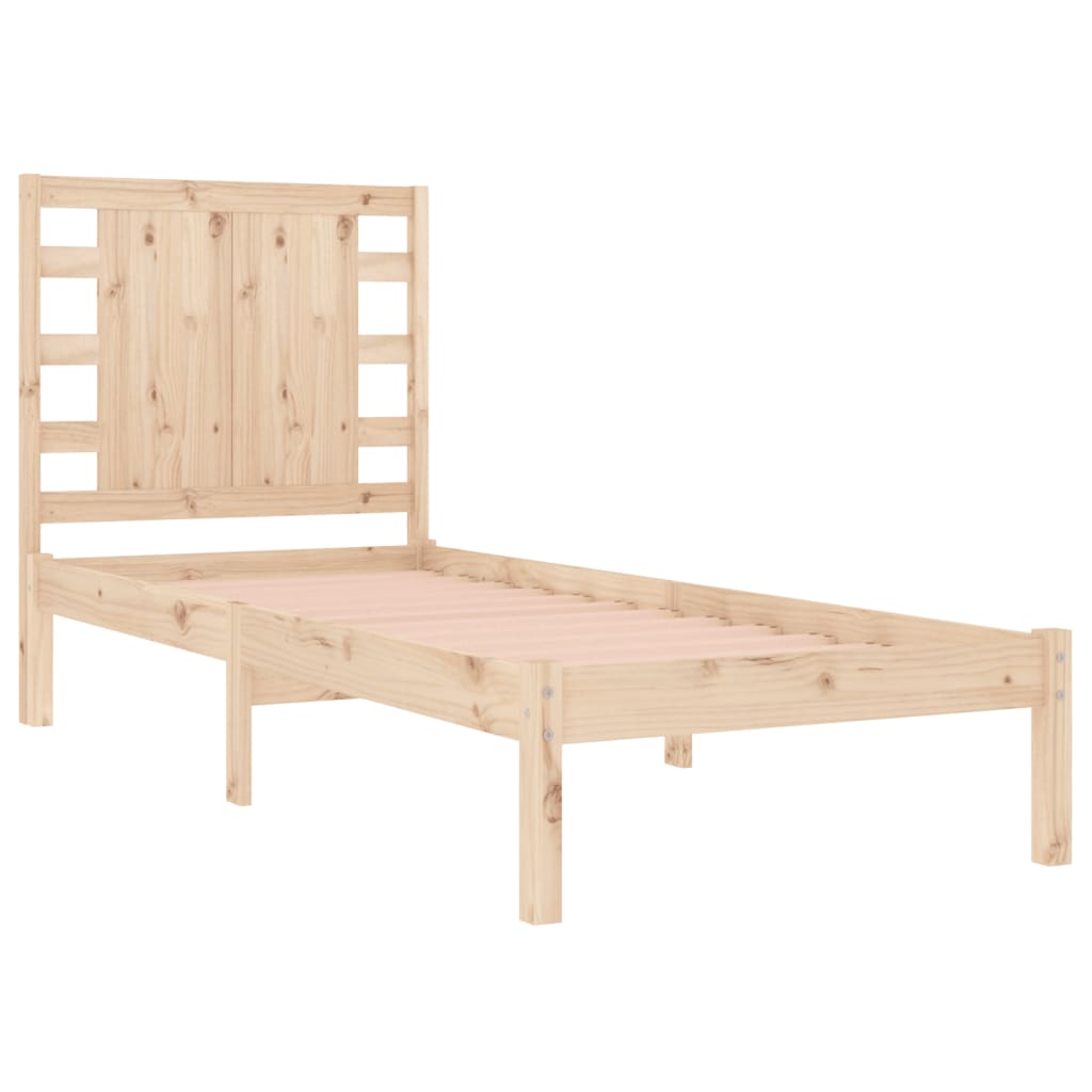 Bed Frame without Mattress 90x190 cm Single Solid Wood