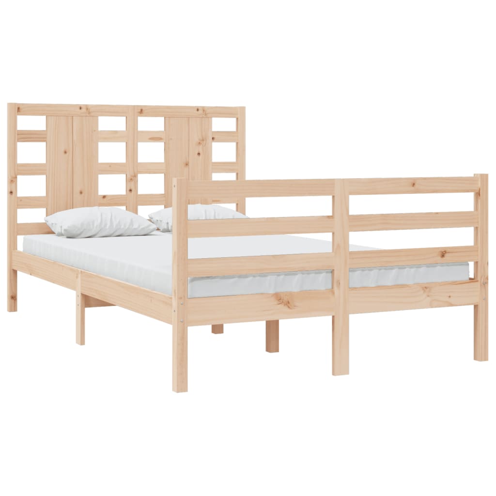 Bed Frame without Mattress 120x200 cm Solid Wood Pine