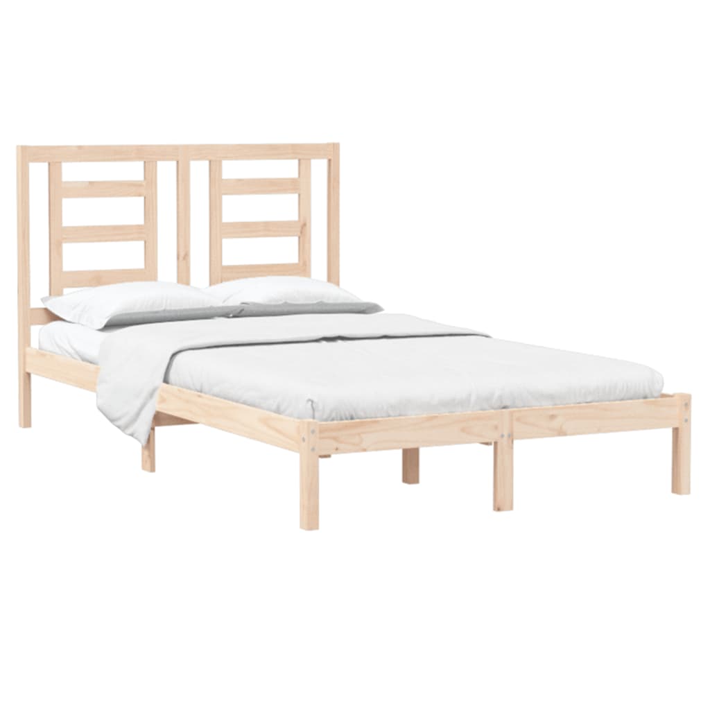 Bed Frame without Mattress 120x190 cm Small Double Solid Wood