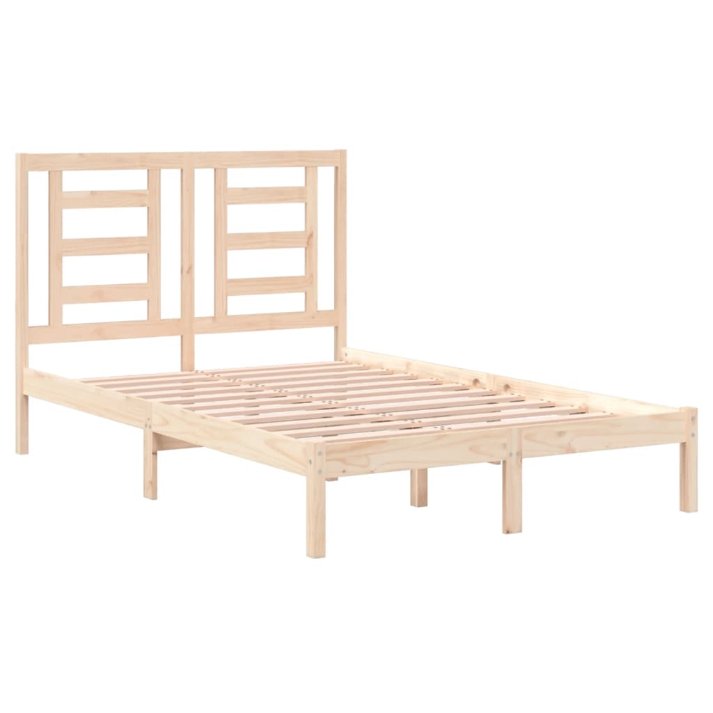 Bed Frame without Mattress 120x190 cm Small Double Solid Wood